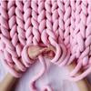 Little Red Book DIY Толстая пряжа Исландская шерсть и хлопок Скандинавский вязаный плед