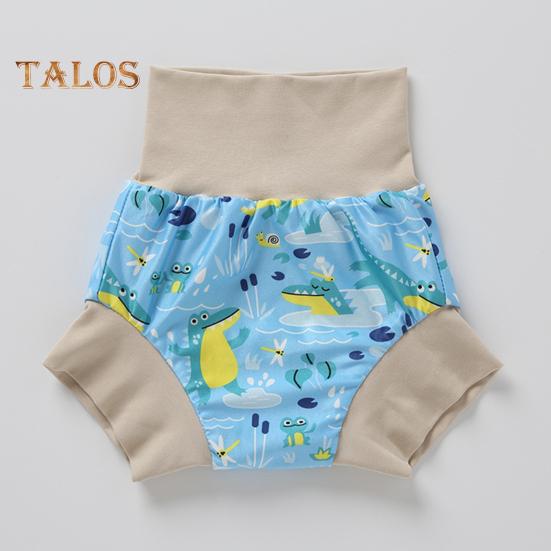 Детские плавки для плавания с 3-слойной защитой, полотенцем от мочи, многоразовые, стирающиеся, с эластичной резинкой на талии, детские шорты для плавания