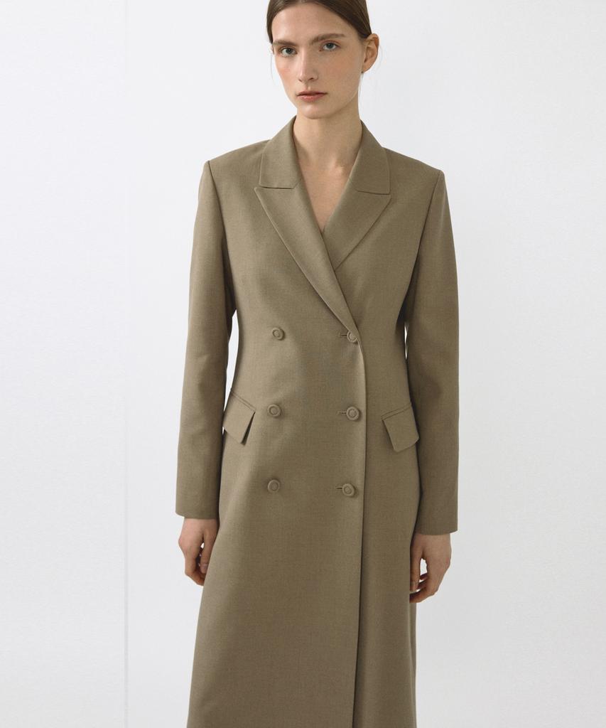 OCTETTE Summer-Wool Tailored Coat_2Color