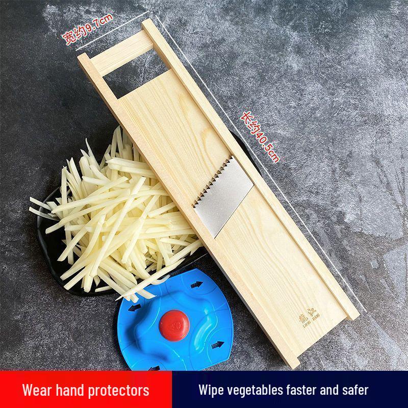 Картофелерезка и терка для овощей Longjiang 5-Coarse: Очиститель и слайсер для древесины