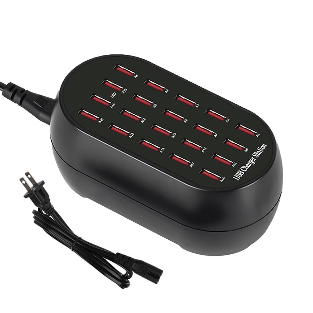 Зарядная станция с несколькими USB-портами, 10/20 портов, USB-хаб для зарядки нескольких устройств, для смартфона