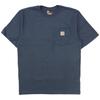 Carhartt K87 Bluestone Футболка с коротким рукавом, карманом, классическая, свободного кроя, размер XL, мужская, рабочая одежда, посадка, [б/у]