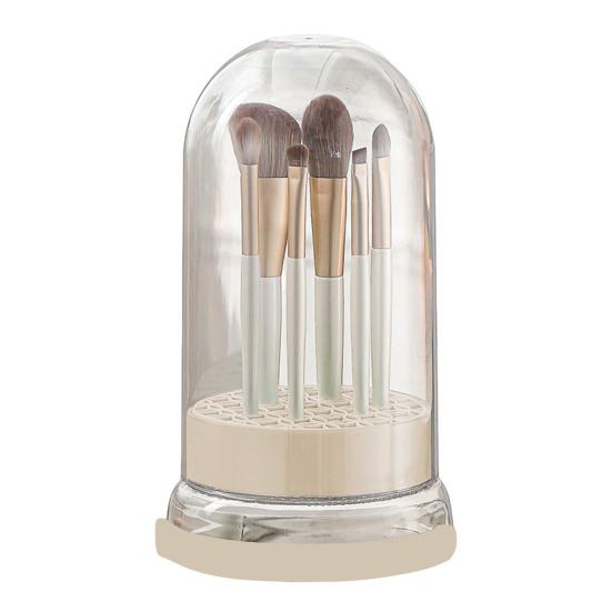 2-in-1 Silicone Makeup Brush Cleaner Bowl Cosmetic Brush Cleaner with Drying Holder for Storage Stand