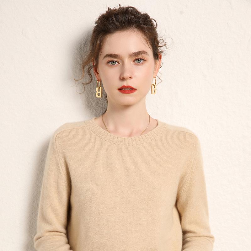 Женский кашемировый свитер Qinghe кашемир 100% кашемир, женский осенне-зимний кашемировый свитер, мягкий и теплый