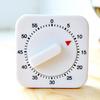 Novelty White Square 60-Minutes Mechanical Timer Reminder Counting for Kitchen