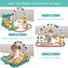 Детский игровой коврик-манеж с музыкальной дугой, пианино-клавиатура, развивающий игровой центр-тренажер для ползания, детские подарки