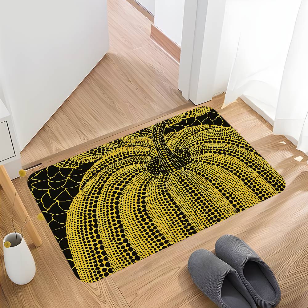Famous Artist Y-Yayoi Kusamas Hallway Carpet Non-Slip Laundry Room Mat Laundry Decor Balcony Child Living Room Bedside Area Rugs