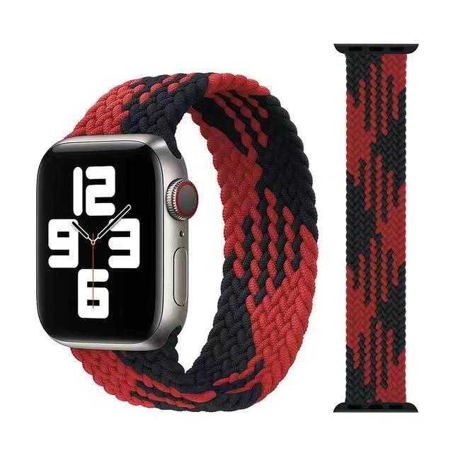 Плетеная петля Solo для Apple Watch Band 44 мм, 40 мм, 45 мм, 41 мм, 49 мм, 42 мм, 38 мм, эластичный браслет IWatch Series 7, 3 SE, 6, 8, ультра-ремешок для ремешка для наручных часов