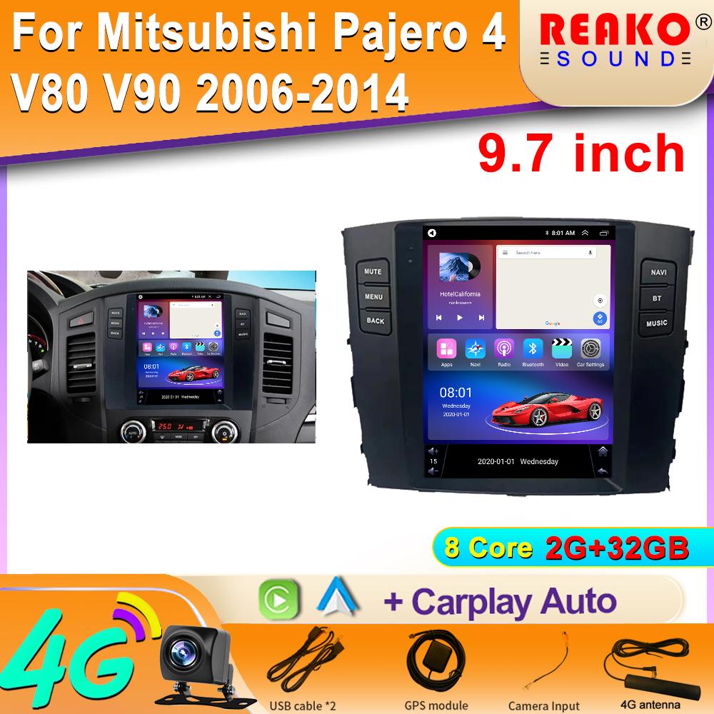 Для Mitsubishi Pajero 4 V80 V90 2006 2007 2008 2009 2010 2011 2012 - 2014 Android IPS Car Radio мультимедийный плеер GPS навигация