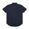 Polo Ss23 Solid Color Logo Embroidered Single-Breasted Shirt Men Shirts Navy-Blue 710802650-001