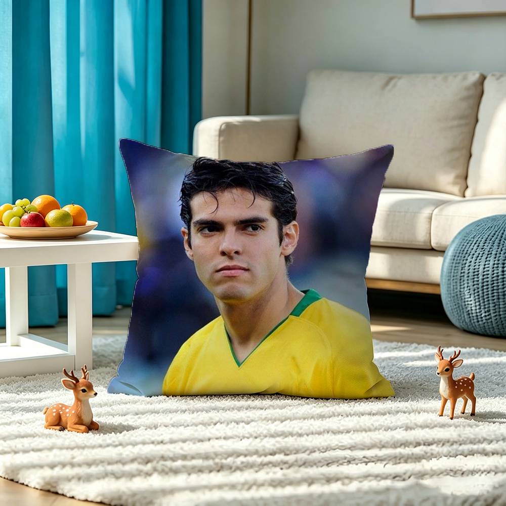 Ricardo Kaka Pillow Case Square Double-Sided Sofa Cushion Cover Bedroom Bedside Pillow