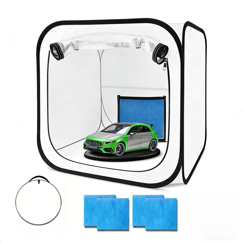 30x30x30 Inch Portable Pop Up Paint Booth Airbrush Spray Tent with Mesh Door & Window for Model Furniture Auto Parts Painting