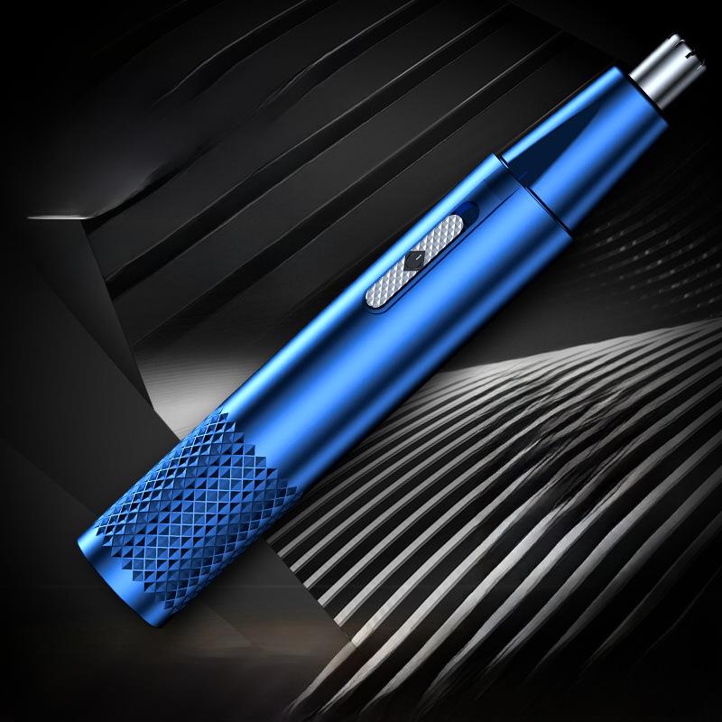 Электрический триммер для волос в носу и ушах, мини-бритва с насадкой для бакенбардов, унисекс