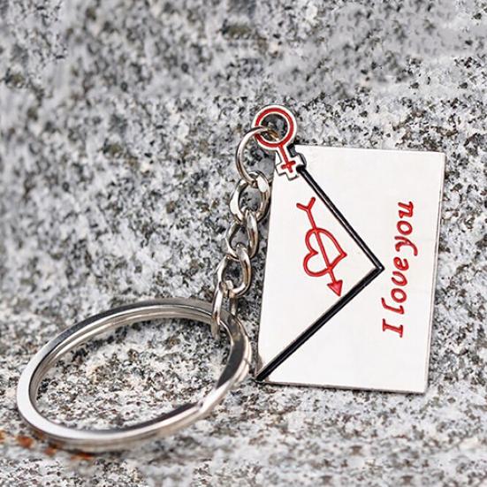 Сердце, я люблю тебя, пара, брелки, кольца, свадебные подарочные брелки