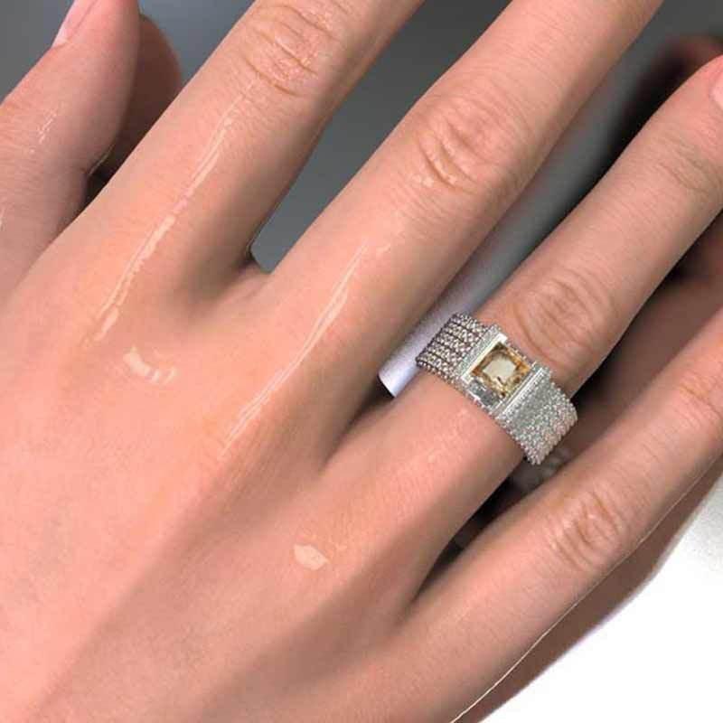 Gift Women Finger Ring Champagne Jewelry Rings Circlet