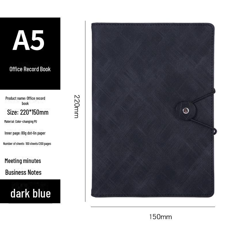 Мягкий кожаный деловой блокнот формата А5 с индивидуальным логотипом