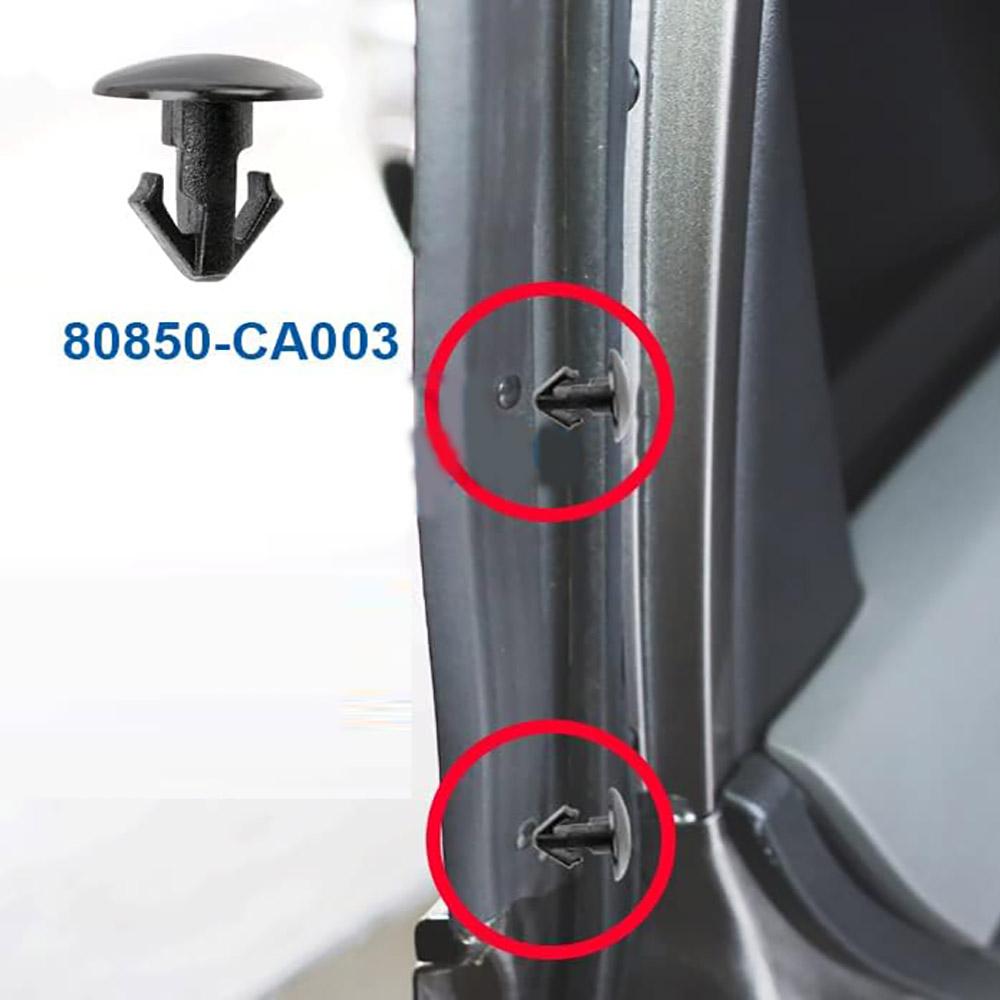 10x Клипсы-фиксаторы уплотнителя задней двери для Mazda Nissan Infiniti 80850-CA003