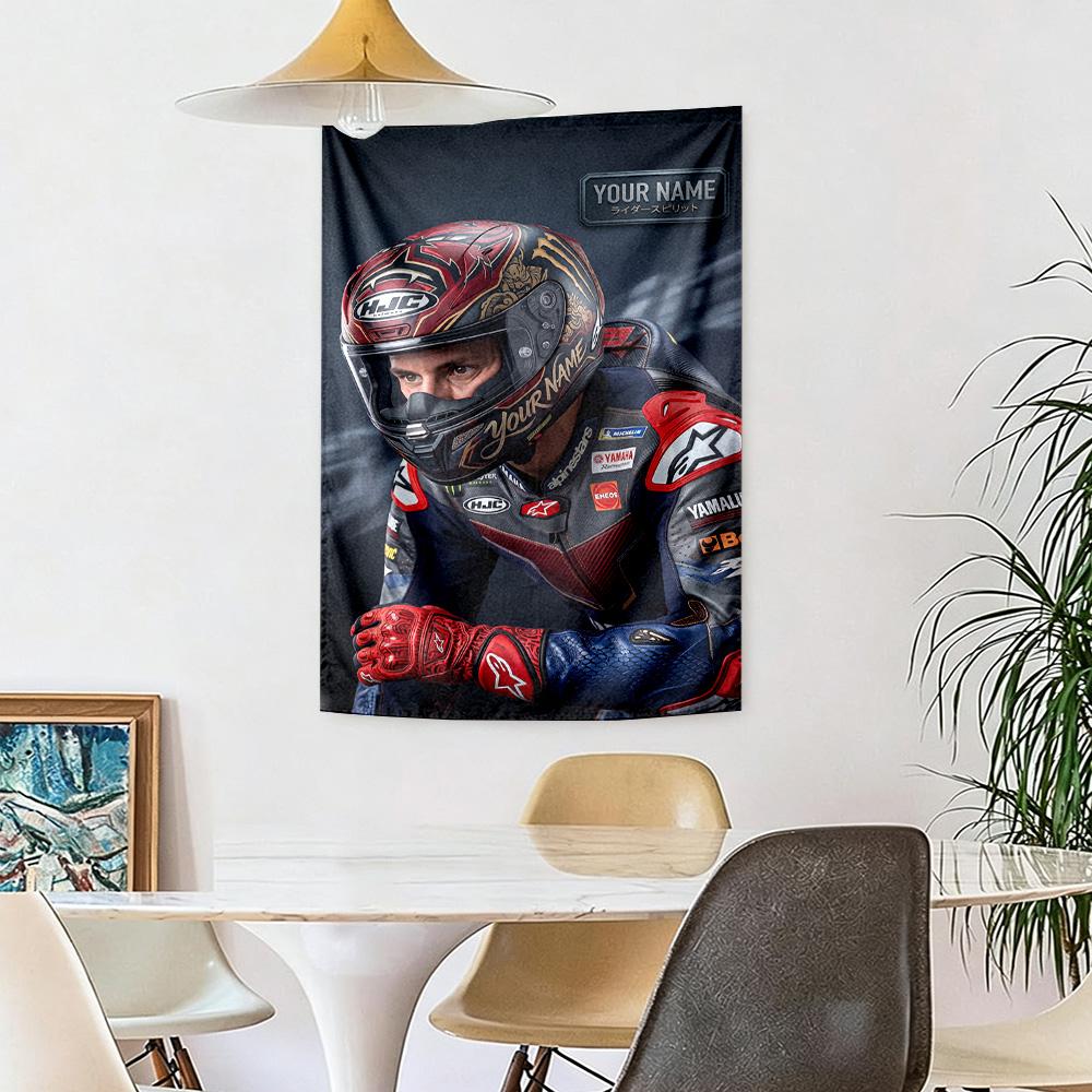 Jorge Lorenzo Custom Your Name Wall Decor Tapestry Art For Pet Memorial Birthdaywedding Party Backdrop Family Gift