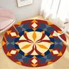 Room Floor Yoga Mat Carpet Ethnic Wind Round Carpet Living Room Decoration Home Children's Mat Kitchen Bathroom Anti-slip Mat