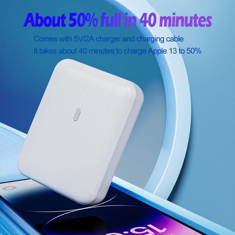 10000mAh Mini Power Bank Charger for iPhone 15 13 Xiaomi 14 Huawei P30 Mobile Phone Battery Charger Cellphones External Battery 10000mAh