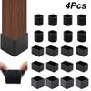 Квадратные заглушки для ножек стола, нескользящие регулируемые ножки для мебели, заглушки для ножек стула, защита мебели