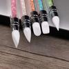 Dual-Head Silicone Manicure Tool: Carving, Embossing, Gradient Smudge, Magic Mirror Powder Applicator