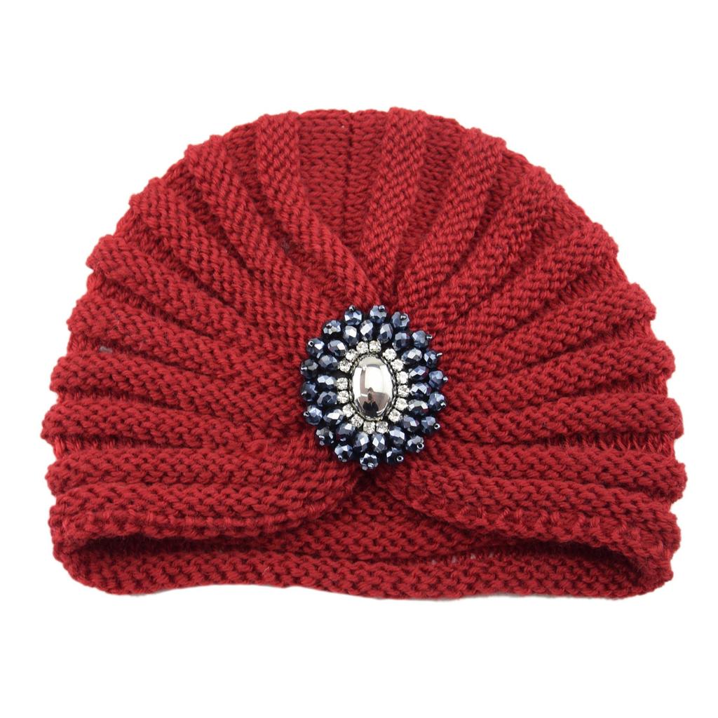 Индейская шляпа, Вязаная, Застежка, Декоративная шляпа, Шерстяная шляпа, Кристальная шапка-пуловер, Богемная, Носок