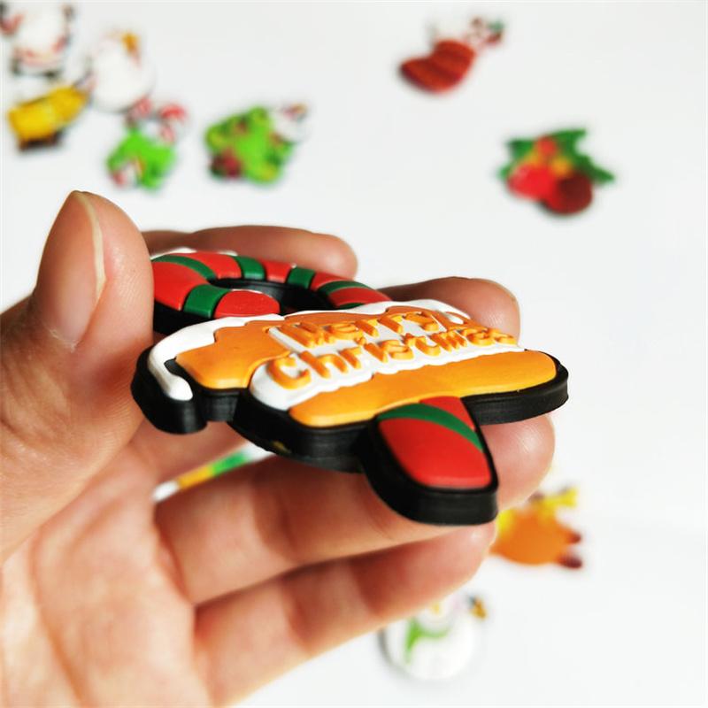 Креативный рождественский набор магнитов на холодильник, мультяшные рождественские украшения, магнитные наклейки на холодильник для детей, новогодний декор, подарки