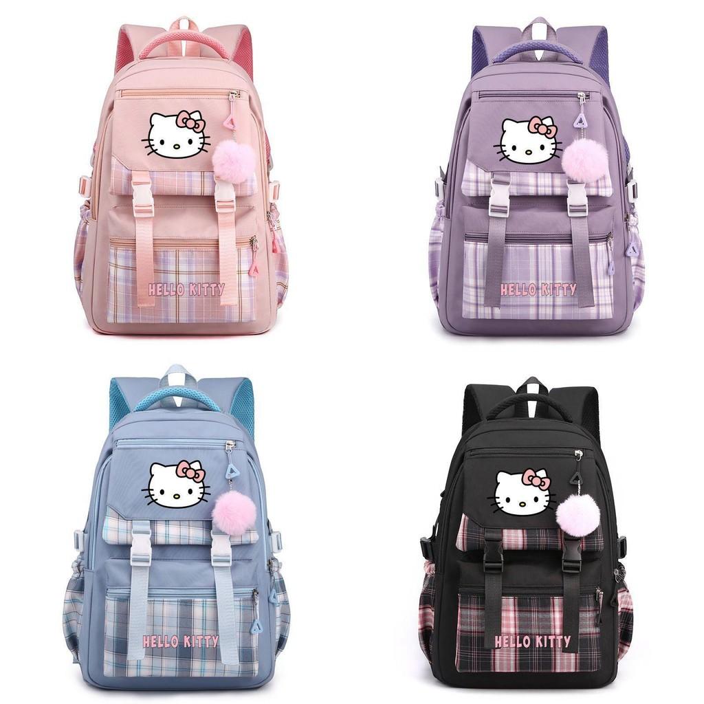 Школьный рюкзак Hello Kitty для девочек и мальчиков в городском минималистичном стиле с системой вентиляции для путешествий