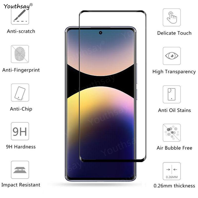 6-в-1 Стекло Для Redmi Note 14 Pro Global Полное Покрытие Закаленное Стекло Redmi Note 14 Pro Защитная Пленка для Экрана Пленка для Линзы Redmi Note 14 Pro