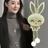 Корейская версия осенне-зимний свитер цепочка длинное жемчужное ожерелье кулон осенне-зимний темперамент бахрома ювелирные аксессуары