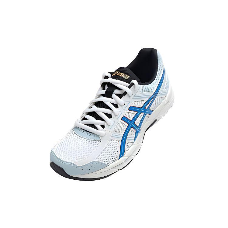Asics Gel-Contend 4 Lightweight Breathable Supportive Running Shoes Kids Sneakers White Blue 1014A322-106