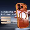 Роскошный магнитный чехол с покрытием для iPhone 17 16 Pro Max, простой дизайн волны, волнистая рамка, мягкая крышка для iPhone 17 Pro Max