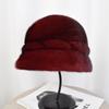 Whole Leather Mink Hat Women's Winter Middle and Old Fur Hat Mink Thermal Sun Hat