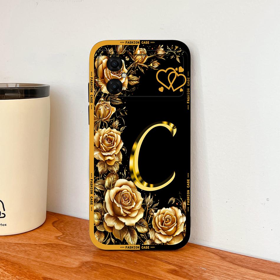 Чехол для Xiaomi Poco M4 M3 Pro Роскошный с розовыми буквами Мягкий гладкий корпус из жидкого силикона для Poco M 4 M 3 Легкая крышка для телефона
