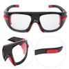 Безопасные спортивные очки Противоударные Баскетбольные Линзы из ПК Защитные очки для улицы Футбола Соккера Черно-красные