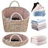 Тканевая корзина для хранения с ручкой, сумка для организации мусора, корзина для хранения белья для полок, шкафа, прачечной, домашнего офиса, декор