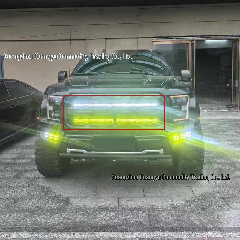 Светодиодные точечные светильники, скрытые в решетке радиатора, для Ford Raptor F150 17-24