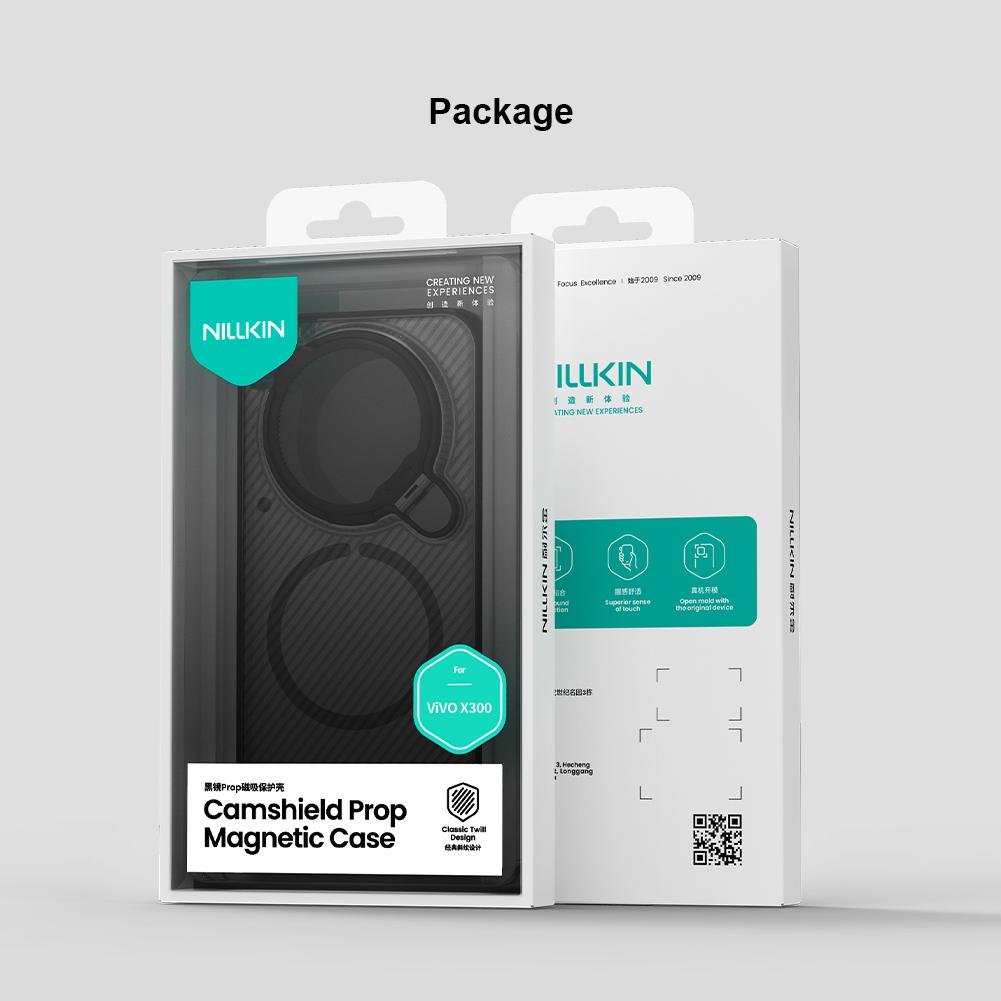 Для Vivo X300 Pro Чехол для телефона Nillkin CamShield Prop Магнитная Прозрачная версия Жесткий ПК+ТПУ Оболочка Ударопрочная Задняя крышка