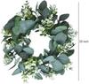 Eucalyptus Christmas Plant Wreath Wedding Holiday Supplies Door Home Decoration Diy Po Props Flowers Background Wall Garlands