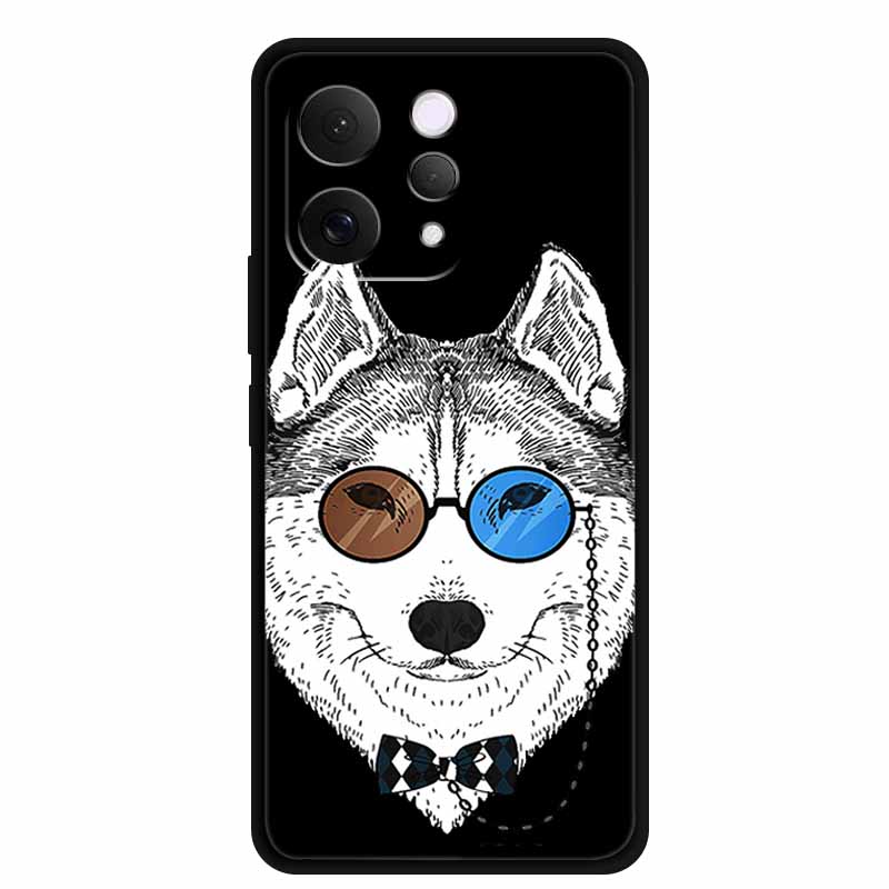 Coque For Vivo S50 V2528A Case 6.59" Black Silicone Case Cartoon Cat Shockproof Soft Back Cover For Vivo S50 5G 2025 Phone Case