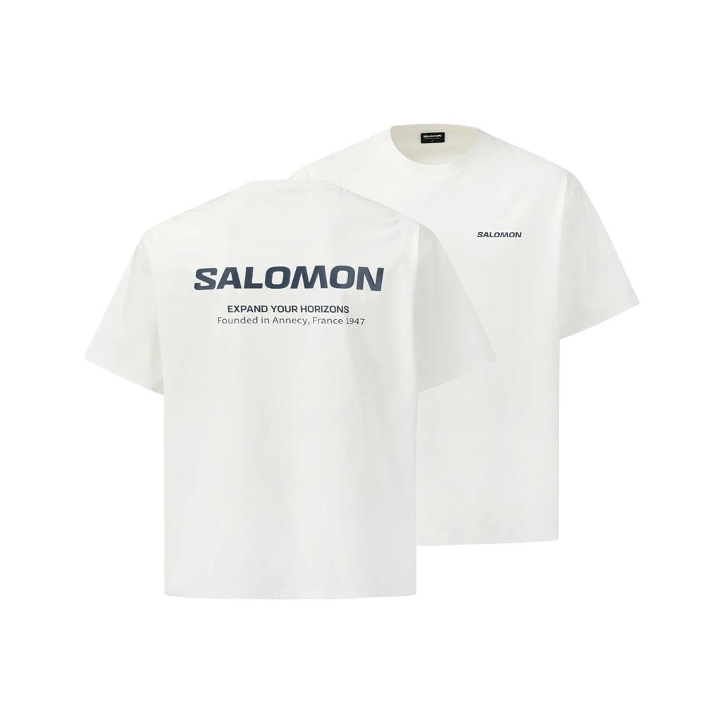SALOMON Футболки Мужские Белые С Круглым Вырезом D00430