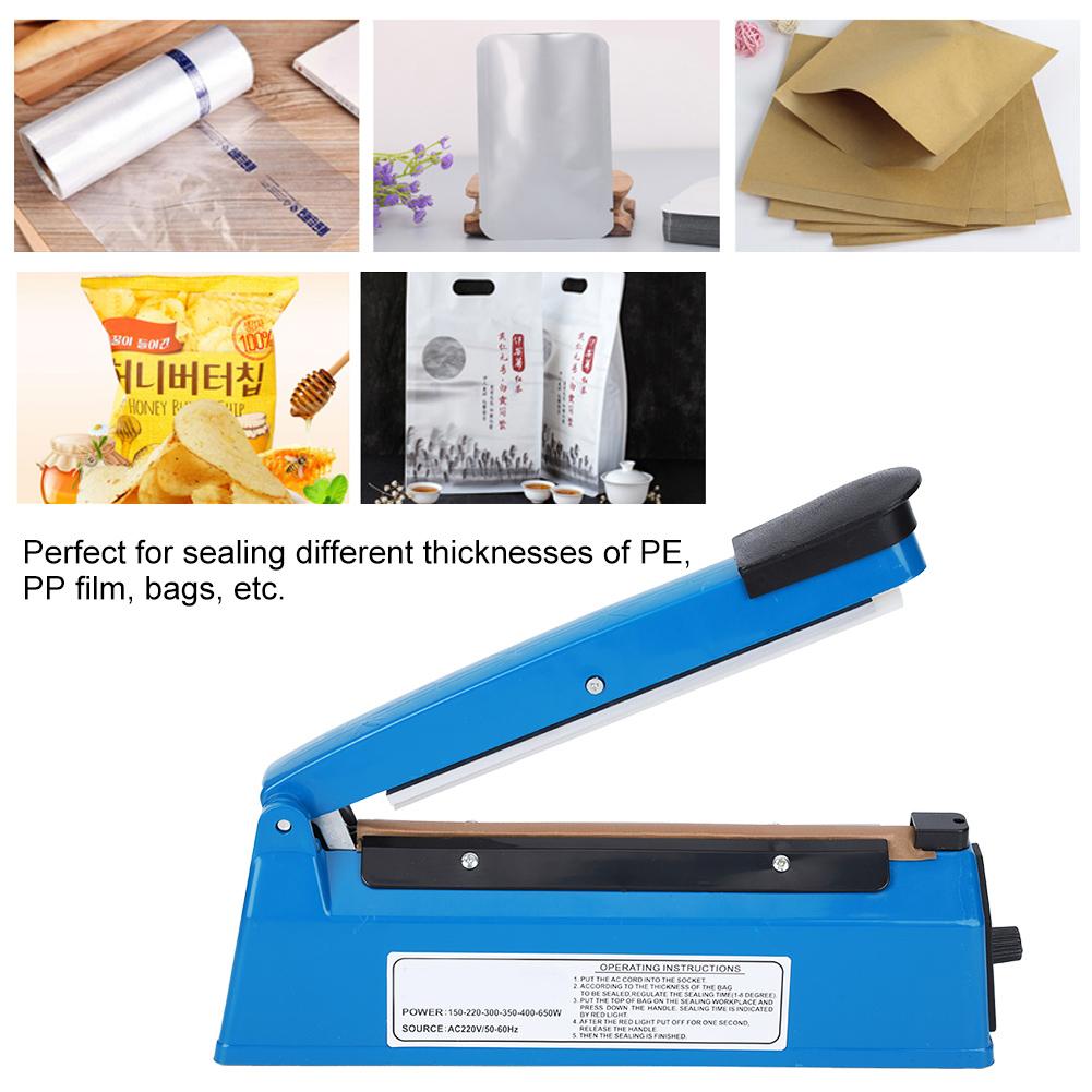 PFS200 210 Вт 8 дюймов ручной импульсный термосварочный аппарат сварочная машина регулируемый таймер