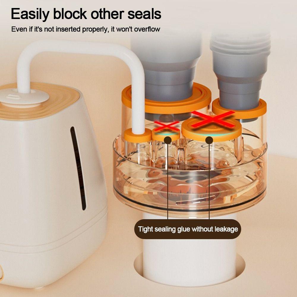 Anti odor Sink Drain Pipe Adapter Sealing Ring Multifunctional Kitchen Basin Sewer Branch 5 in 1 Dishwasher Water Pipe Connector