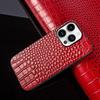 For iphone 14 pro case Crocodile Genuine Leather Cover Etui Coque Shockproof for Funda iphone15pro XR XSMax 11 8plus 12 Carcasa