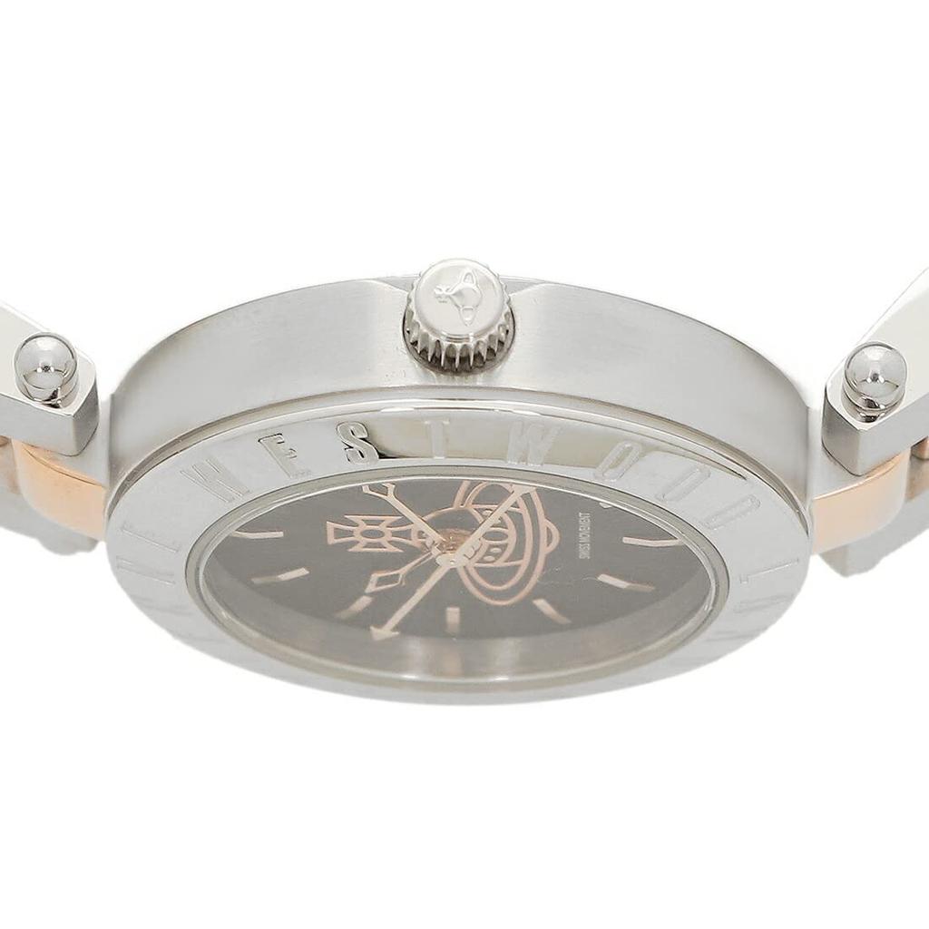 Часы Westbone 28 мм кварцевые черные розовое золото VV092BKSR нержавеющая сталь [Vivienne Westwood] женские [Товар]