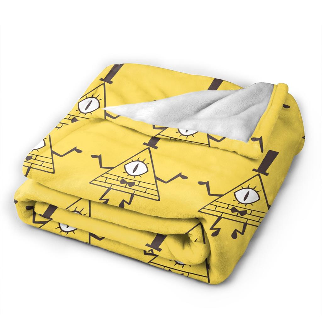 Bill Cipher Gravitys Falls blanket Velvet Textile Decor Portable Warm Throw blanket for Bed Office Bedding Throws