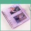 Transparent Sparkling Large Capacity 6hole Album With Pp Cover For Gift Giving And Collecting