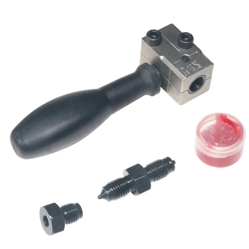 Набор инструментов для автомобильных тормозных трубок 3/16 дюйма 4,75 мм Ручной инструмент для развальцовки трубок Устройство для развальцовки тормозных трубок автомобиля Инструмент для двойной развальцовки