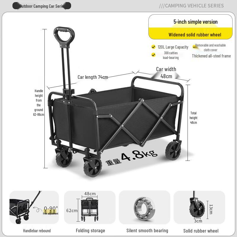 Outdoor Folding Utility Wagon